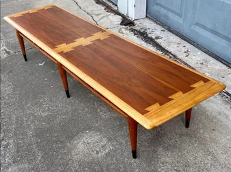 beautiful long and low Lane Acclaim 6 legged COCKTAIL COFFEE TABLE / BENCH and more