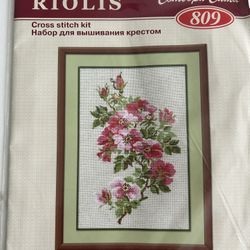 RIOLIS 809 Counted Cross Stitch kit “ May Wild Rose “