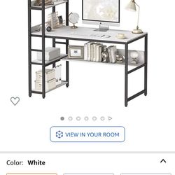 White 47 Inch Desk 
