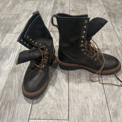 Red Wing LoggerMax Model 218 Boots Men’s 9  Wildland Fire Fighter NFPA USFS!!