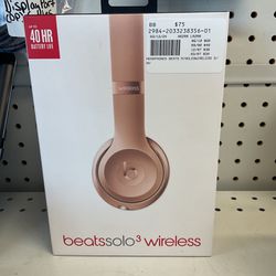 Beats Solo 3 wireless headphones (rose gold)