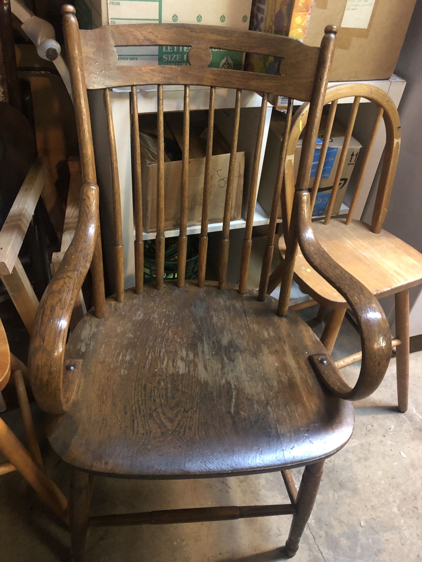 Vintage Wood Chair this Sale Benefits No Kill Animal Rescue