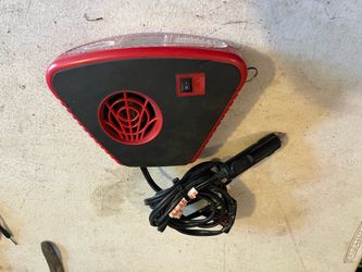 12 volt car heater and defroster whit light