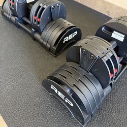 REP Adjustable Dumbells 30lbs