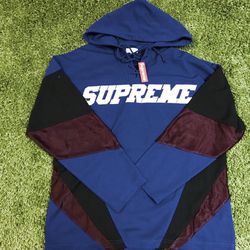 Supreme Hooded Hockey Jersey Royal 2017 Fall Drop