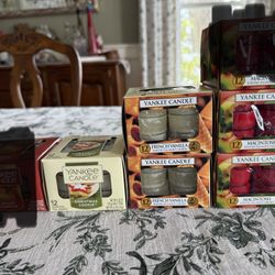 New Boxes Of Yankee Candle Tea Lights/12 Count/$6 Per Box