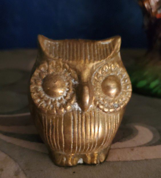 Owl Solid Brass