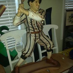 Hand painted baseball statue number 25 rare and heavy