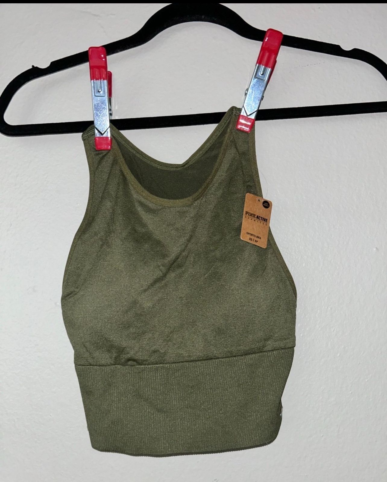 Victoria secret PINK sports bra size xs green