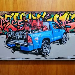 Car Custom Painting 12x24 Acrylic 