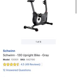 New in box, Schwinn - 130 Upright Bike - Gray