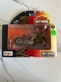 Maisto 1:18 scale die-cast replica of a 1928 Harley-Davidson JDH Twin Cam motorcycle from Series 24.