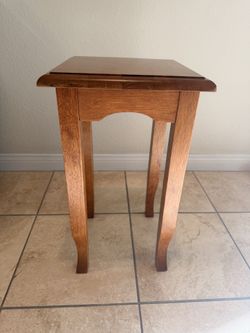 Small wooden table for plants or decor