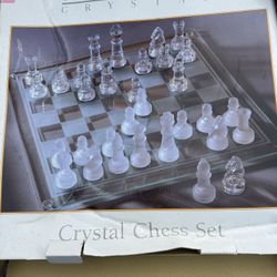 Fifth Avenue Crystal Chess Set In Box- Complete