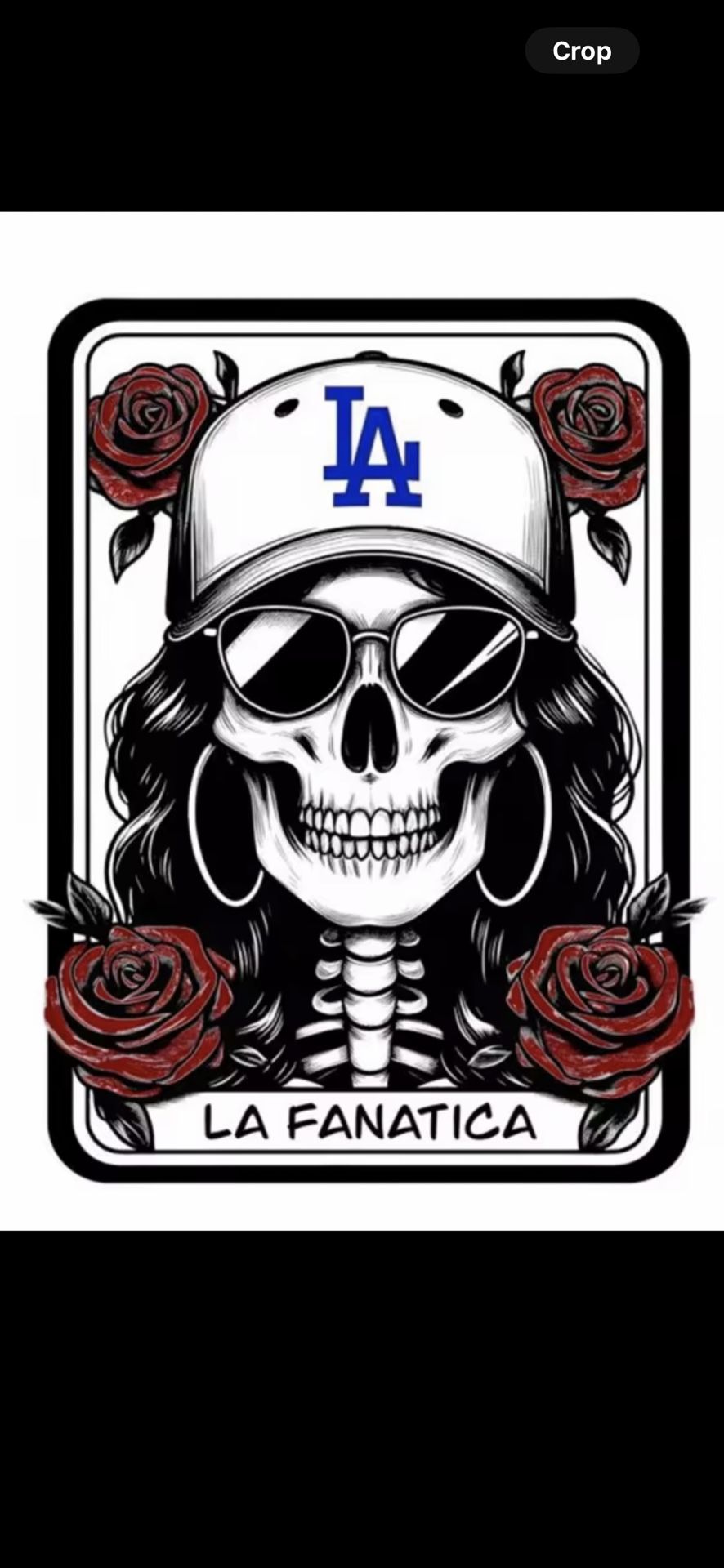 Skeleton Dodgers Sticker