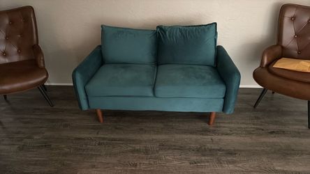 Velvet loveseat