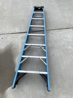 Werner 8 Ft Fiberglass Step Ladder With 250 Lb Load Capacity