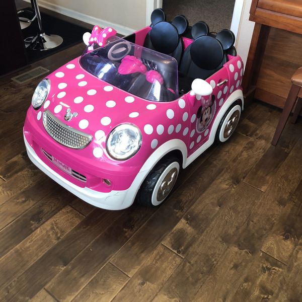 Disney Minnie Mouse Hot Rod Coupe Ride-On Toy by Kid Trax, 12 Volt, pink for Sale in Norfolk, VA