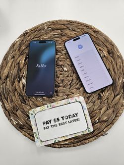 🚀 Upgrade to iPhone 15 Pro Max – Stunning Display & Pro Camera 🌟  Payments available: $1 DOWN