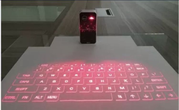 Laser Wireless Keyboard (NEW) Black or White