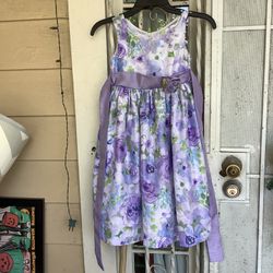 Purple Floral Dress children Size 