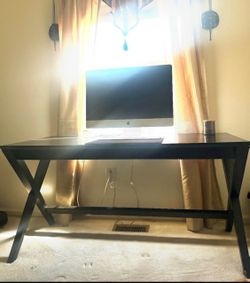 Crate & Barrel Desk and Matching Credenza