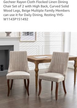 Dinning chairs set of 2