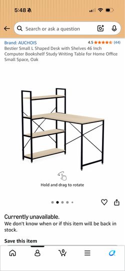 Desk with shelves, barely used