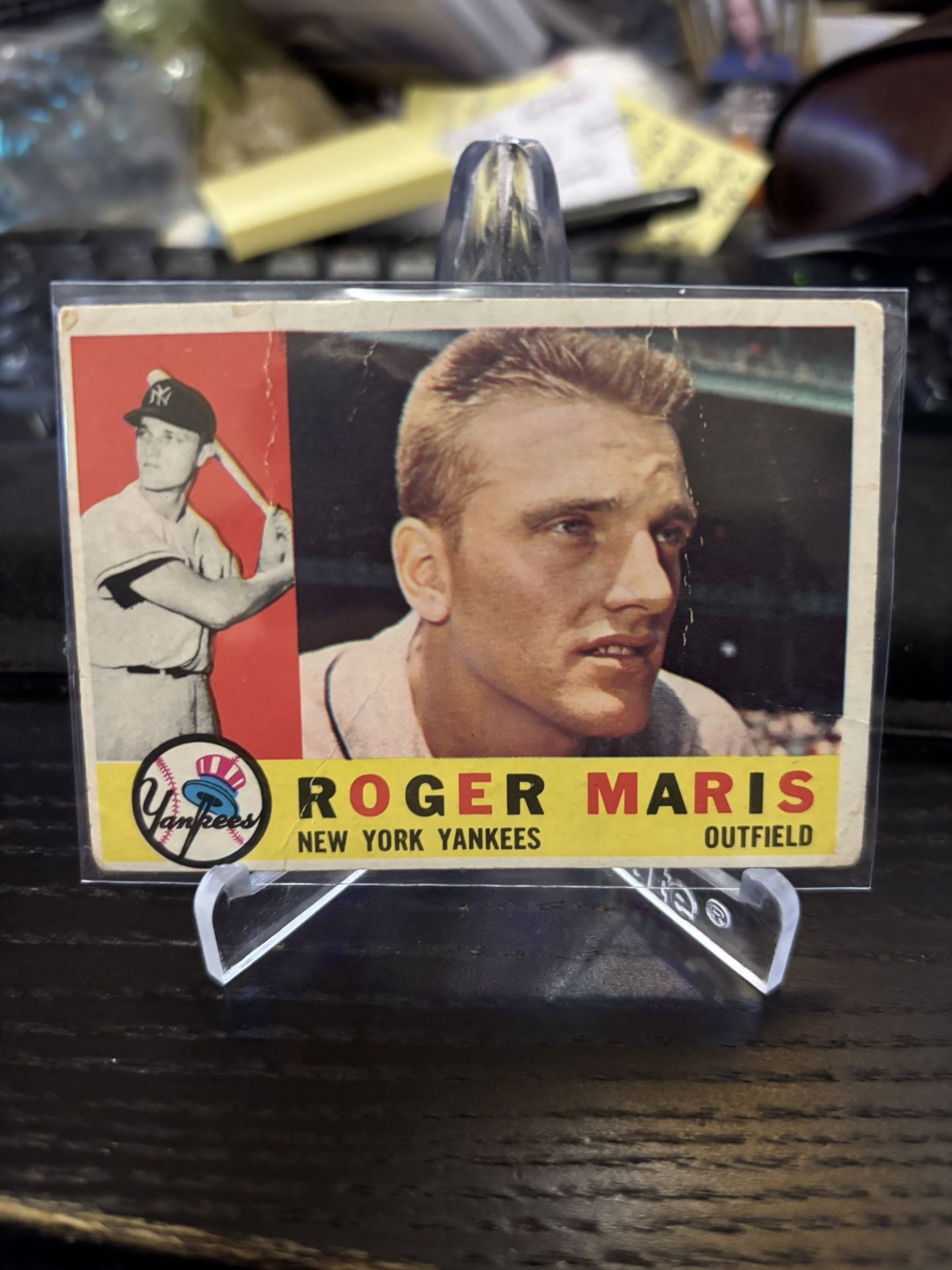 1960 Topps ROGER MARIS Yankees Vintage Baseball Card