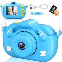Kids Digital Camera with Dual Camera and 32GB SD Card - Perfect for Boys and Girls Aged 3-8, Ideal Christmas or Birthday Gift
