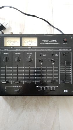 Stereo mixing console