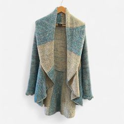 100% Alpaca wool knit open cardigan 