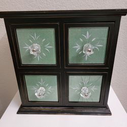 New 4 Drawer Vanity Chest Jewelry Box Dresser Organizer 