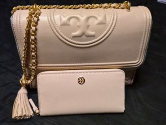 Tory Burch Fleming Convertible Shoulder Bag Shell Pink