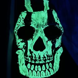 Ghost Mask Glow In The Dark Handmade Mask