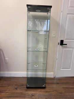 IKEA detolf glass display cabinet