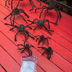 Halloween Spider Decoración Outdoors/ Indoor 9pcs Per Box 