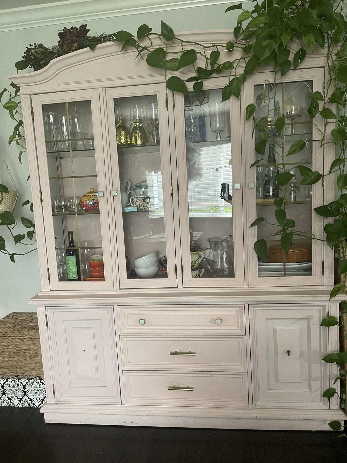 Pink China Cabinet
