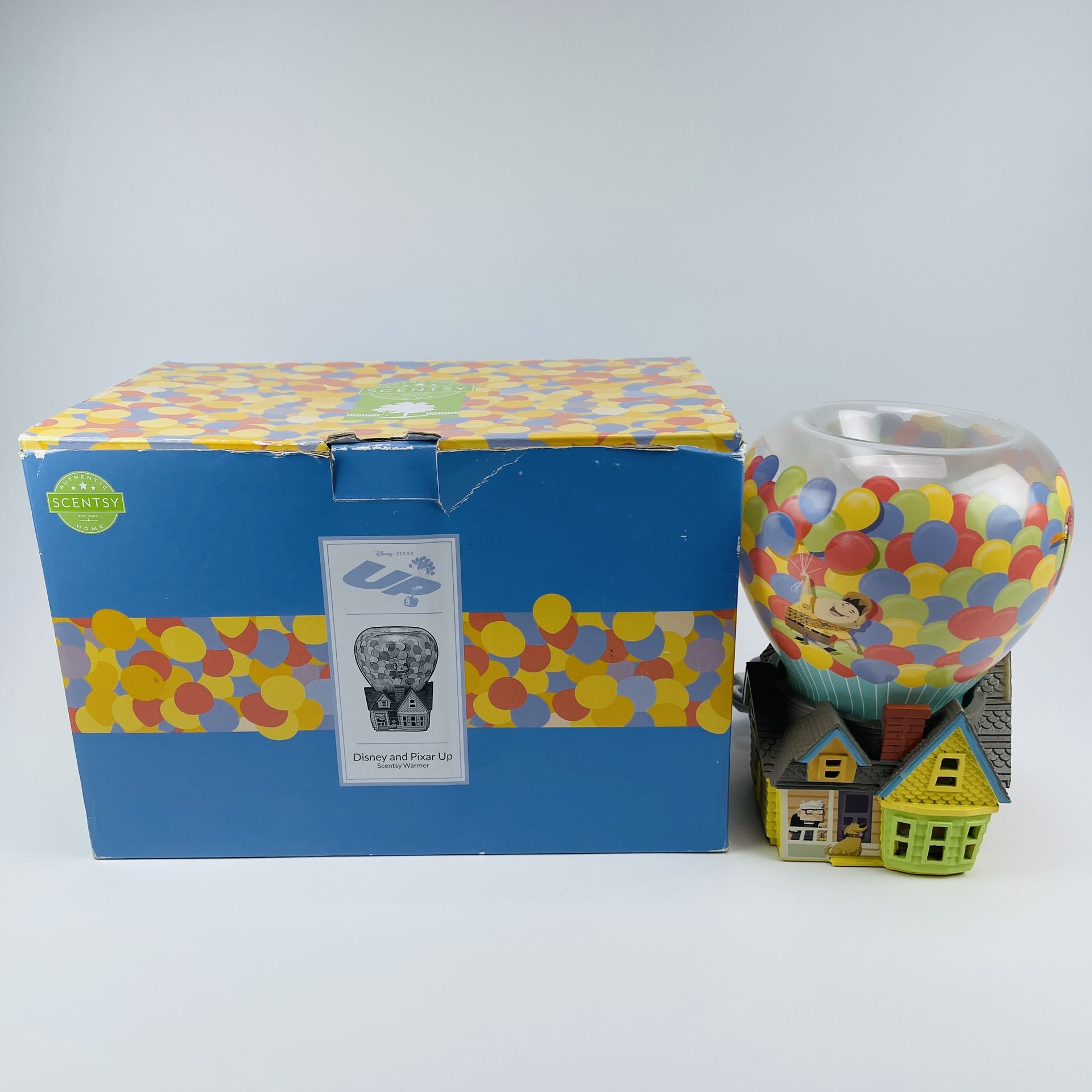 Retired Scentsy Disney Pixar UP Full Size Warmer Balloon House Carl Russel Kevin