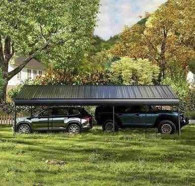 New in Box  Metal Carport 13 x 26ft Heavy Duty Outdoor Car Shelter Heavy Duty Tent Outdoor Garage