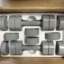 MERACH Adjustable Dumbbell Set MR-2444 | 2pcs 4-in-1 Weights 2.2–8.8 lbs Home Gym
