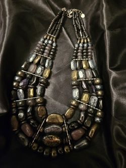 Chico's Statement Necklace Beads 