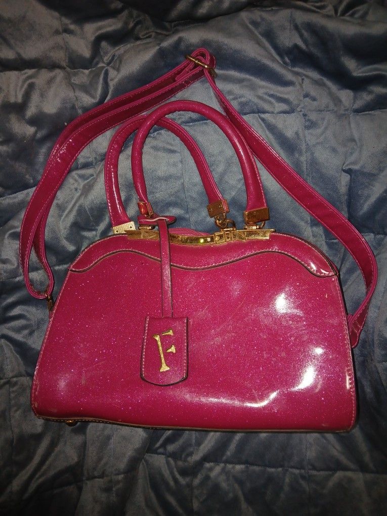 Pink Glitter Purse