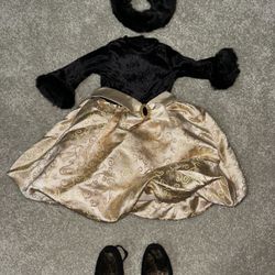 American girl doll retired midnight Holly Christmas dress 18 “ doll clothes 