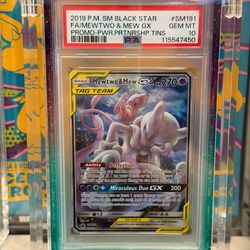 Pokemon Mewtwo & Mew GX Promo PSA 10