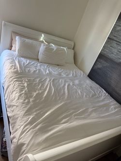 Bed frame and mattress. Size: full