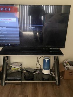 Tv, tv Stand And DVD Player
