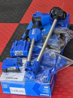 Brand New KOBALT 24-volt 14-in Straight Shaft Battery String Trimmer 4.0Ah (Battery Included) (Charger Included)