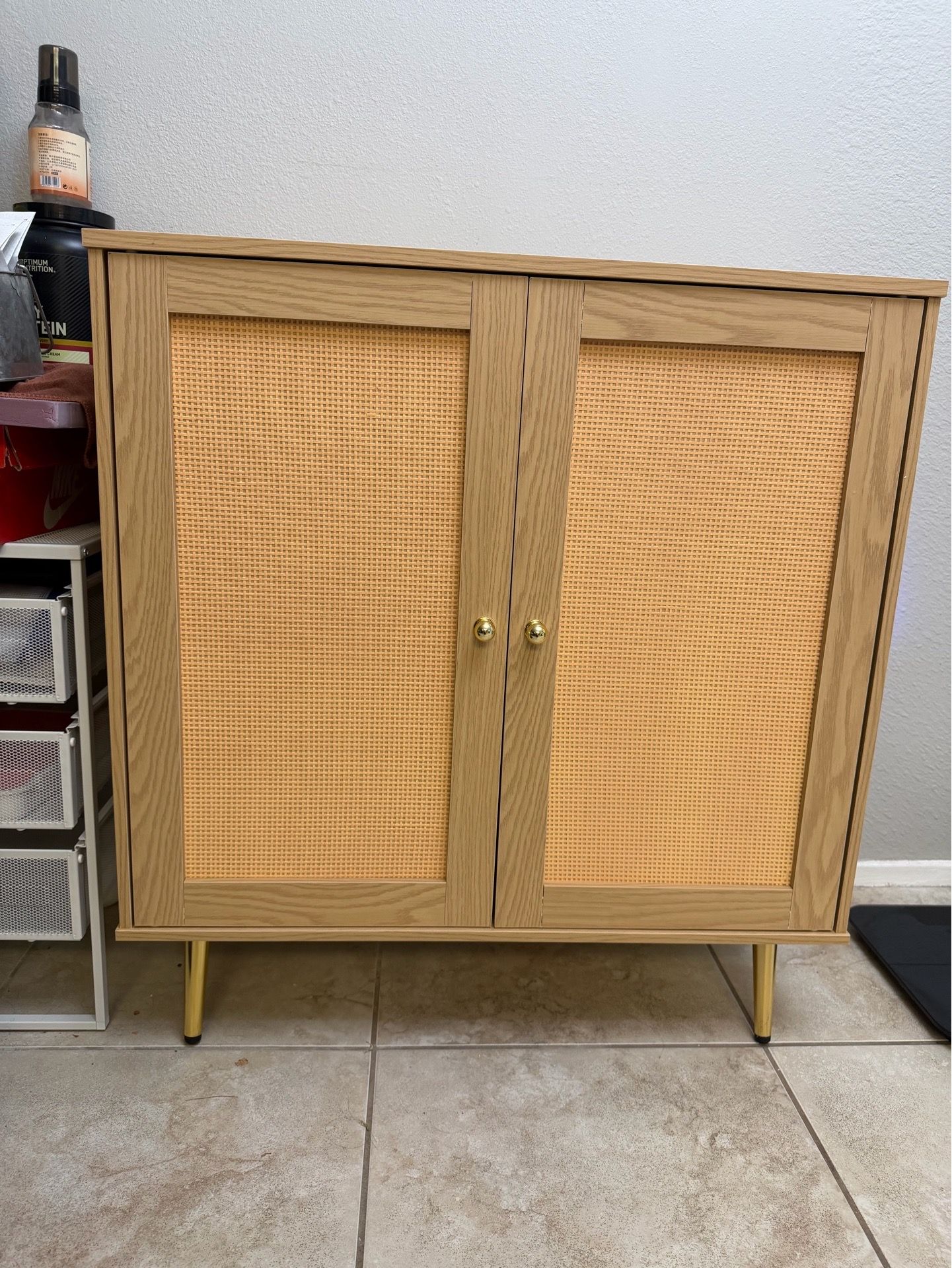 wooden storage cabinet