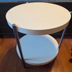 One beige side table-$20- West Kendall